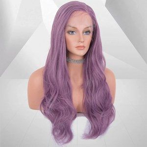 Long Purple Lace Wig
